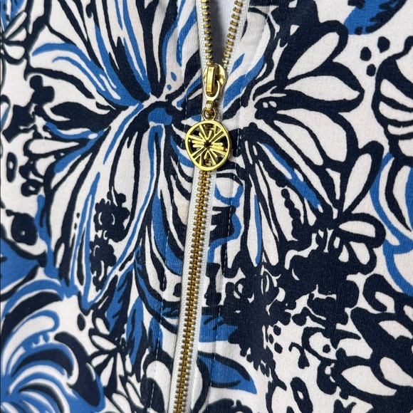 Lilly Pulitzer UPF 50+ Skipper Popover Low Tide Navy Pandarama M - Picture 8 of 12